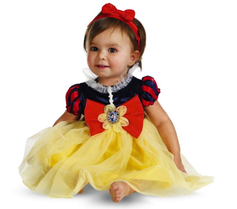 Snow White Infant Girls Dress Costume w Headband 6-12 mo NWT Princess Dressup